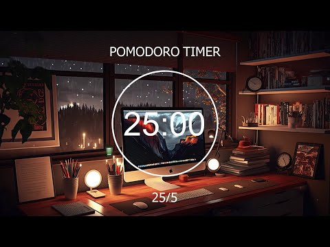 25/5 Pomodoro Timer ✨ Lofi Keep You Focus - Chill Music to Study/Work [ Lofi hip hop - Lofi chill ]