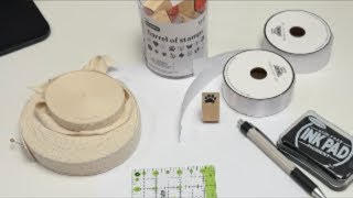Will this work? DIY fabric tags with stamps - live!
