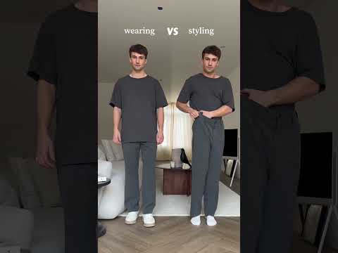 WEARING vs STYLING! 😨 What do you think of this tuck-in method? Subscribe for #fashion #style