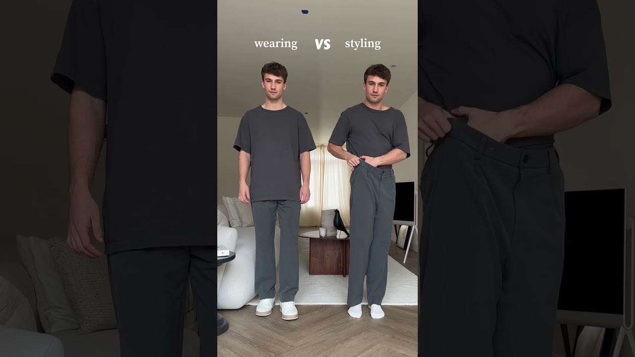 WEARING vs STYLING! 😨 What do you think of this tuck-in method? Subscribe for #fashion #style
