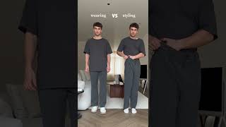 WEARING vs STYLING! 😨 What do you think of this tuck-in method? Subscribe for #fashion #style