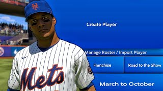 How to Create a player & add him to your RTTS/Franchise/March to October rosters in MLB The Show 23