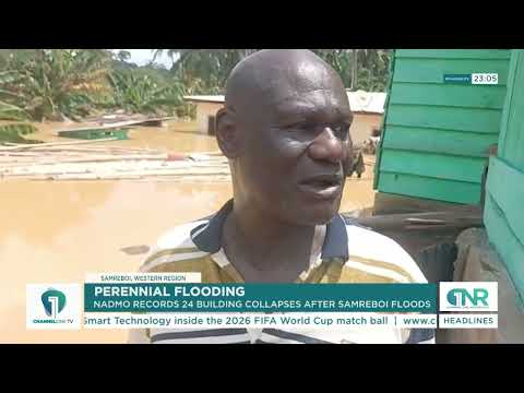 Perennial Flooding: NADMO Records 24 Building Collapses After Samreboi Floods