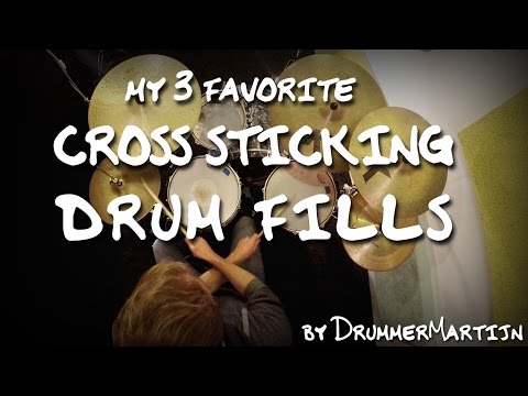 My 3 Favorite Cross Sticking Drum Fills // Drum Lesson w/DrummerMartijn