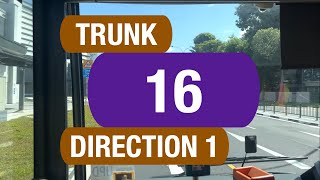 SBS Transit Trunk 16 (Direction 1) | Bus Service Route Visual
