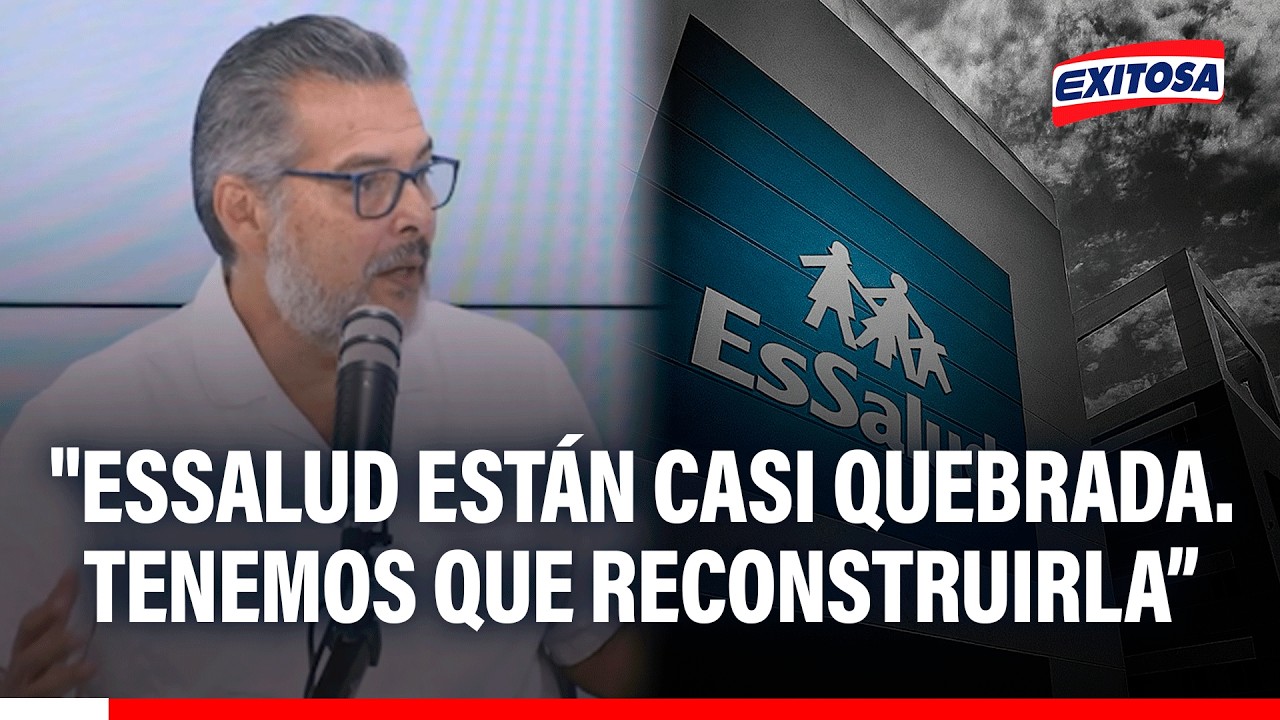 🔴🔵 José Recoba: "EsSalud están casi quebrada. Tenemos que reconstruir sobre ruinas"