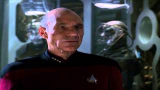 &quot;Resistance is Futile!&quot; Borg &amp; Picard in Star Trek TNG &quot;Best of Both Worlds&quot;