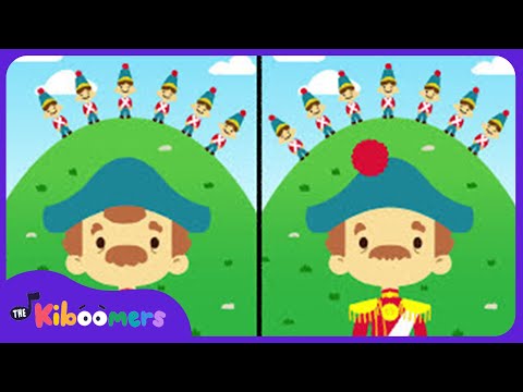 The Noble Duke of York | Sing-Along Song for Kids | Spot the Differences | The Kiboomers