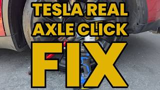 Tesla Model Y Rear Axle Clicking Noise Fix #tesla