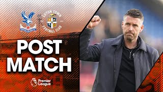 Rob Edwards on the late 1-1 draw at Crystal Palace | Post-Match