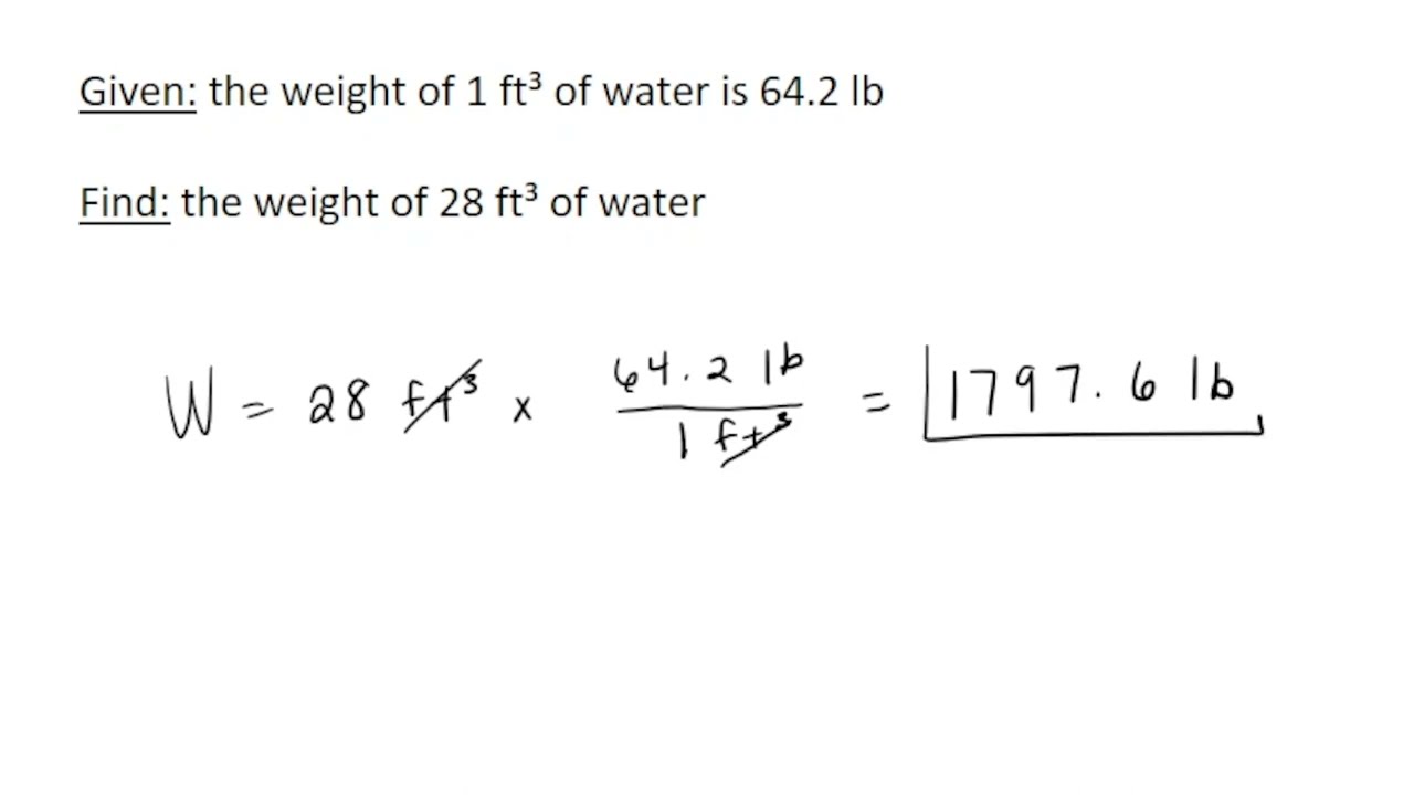 How much does a typical water bed weigh? Useful data 1 cubi Quizlet