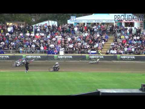 NZ Speedway GP Crashes, Darcy Ward, Troy Batchelor 5.4.14