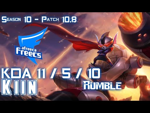 AFs Kiin RUMBLE vs AZIR Mid - Patch 10.8 KR Ranked