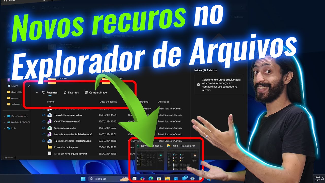 Novos recursos ao Explorador de Arquivos do Windows 11! | Windows Insider 22635.3930 (Beta Channel)