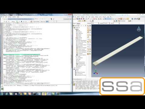Model Generation Using Python Script In Abaquscae