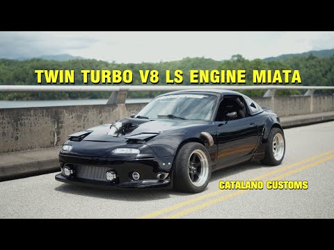 Insane Twin Turbo V8 LS Miata