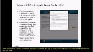 Groundwater Sustainability Plan (GSP) Reporting System Workshop