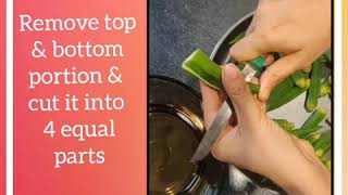 Healthy crispy bhindi 😋