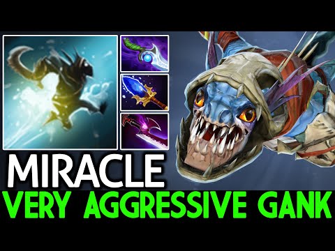 MIRACLE [Slark] Very Aggressive Gank No Mercy Dota 2