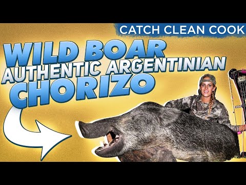 Giant Wild Boar {Catch Clean Cook} Home-Made Argentinian Chorizo