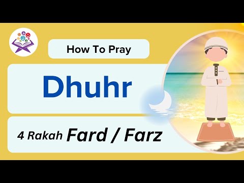 Dhuhr 4 Rakah Fard Prayer for Beginners | Step by step | Zilllnoorain