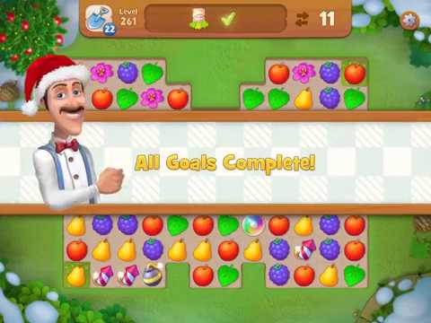 WALKTHROUGH Gardenscapes Level 261