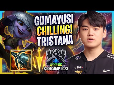 GUMAYUSI CHILLING WITH TRISTANA! - T1 Gumayusi Plays Tristana ADC vs Kai'sa! | Bootcamp 2023