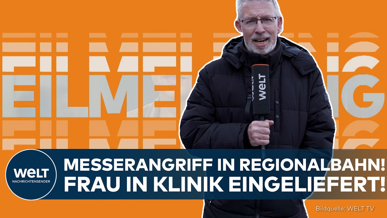 EIL: Messerangriff in Regionalbahn im Saarland! – Frau in Klinik eingeliefert!