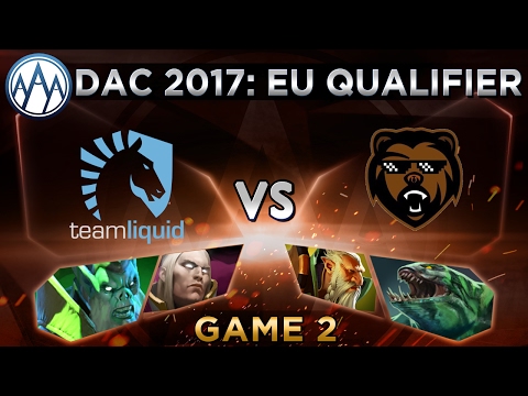 Liquid vs B)ears Game 2 - DAC 2017 Europe Qualifier: Playoffs - @DotaCapitalist & @tsunami643