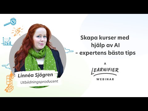 Webinar: Skapa kurser med hjälp av AI – expertens bästa tips