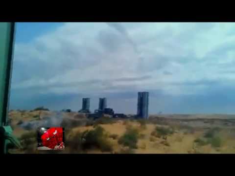 Russian  anti-aircraft missile system S-300 in action