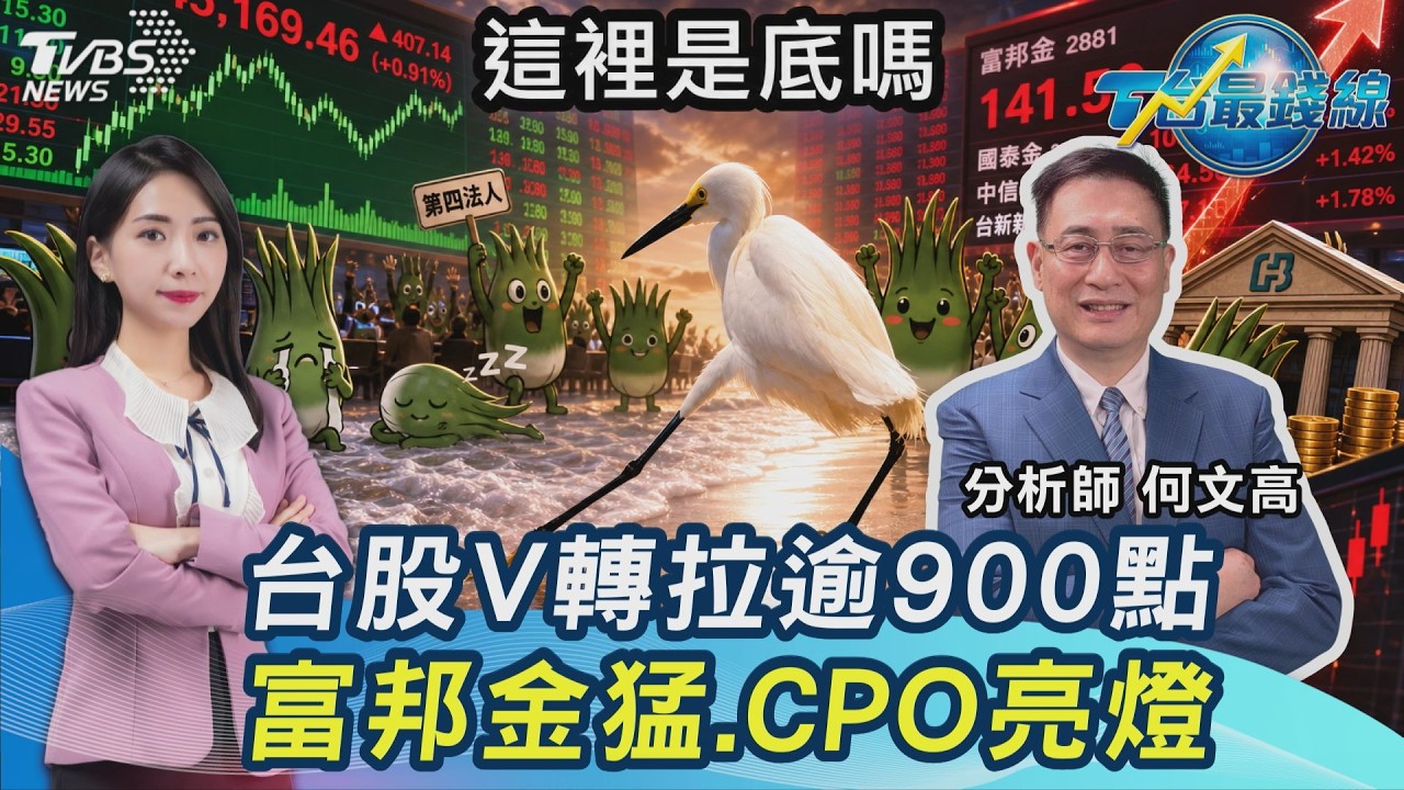 誰買的？台股猛力V震盪逾900點...CPO發光、力積電利多不漲、川湖搶股王