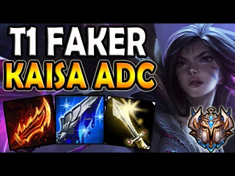 T1 Faker KAISA ADC vs EZREAL - Patch 10.15 Ranked Korea ✔️