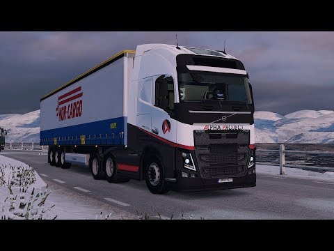 ETS2 1.28 -  Northen Scandinavia in Winter - Volvo FH 550 - ProMods 2.20