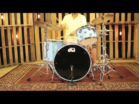DW Collectors Shell Pack Robin's Egg Blue Custom Lacquer