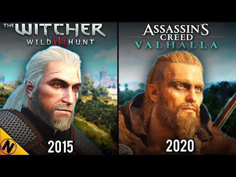 Assassin's Creed: Valhalla vs The Witcher 3: Wild Hunt | Direct Comparison