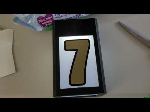 DIY LED Solar House Number