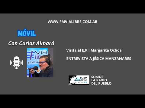 Móvil de Carlos Almará // Visita al E.P.I "Margarita Ochoa" -  Nota a Jesi Manzanares.