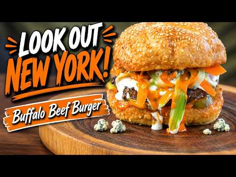 Deep Fried Buffalo Wing Burger