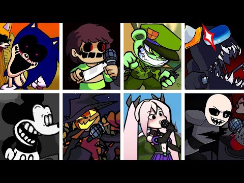 FNF   Execution but Every Turn a Different Character Sings It Vs  Sonic Exe