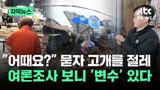 [자막뉴스] 어때요? 묻자 고개 절레…여론조사 보니 '변수' 있다 / JTBC News