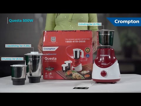 Crompton mixer grinder, for wet & dry grinding, 500w