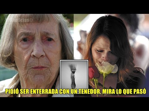 Mujer pidió ser enterrada con un tenedor en la mano, la razón hizo conmover a todo el mundo. Video