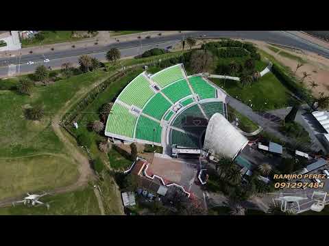 VIDEO DRON AVANCE DE OBRAS EN EL PUERTO DEPORTIVO PUNTA CARRETAS Y RECORRIDA HASTA TEATRO DE VERANO.
