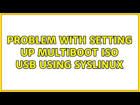 Ubuntu: Problem with setting up multiboot ISO usb using syslinux