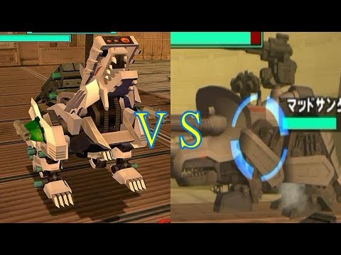 zoids ゾイドＶＳ II RZ-053 ケーニッヒウルフ KONIG WOLF 高速奔狼 VS RZ-055 マッドサンダー MAD THUNDER 無敵 三角龍