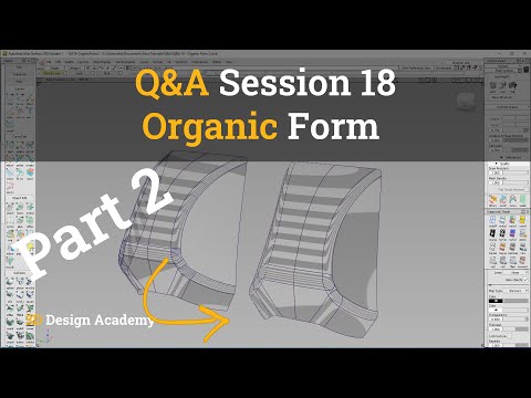 Autodesk Alias Tutorials I Q&A 18 - Organic Form Part 2