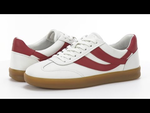 (取寄) ヴィンス メンズ オアシス-M レースアップ レトロ スニーカー Vince men Oasis-M Lace-Up Retro Sneakers Chalk White/Ruby Red Leather Men's Vince Oasis-M Lace-Up Retro Sneakers | Zappos.com