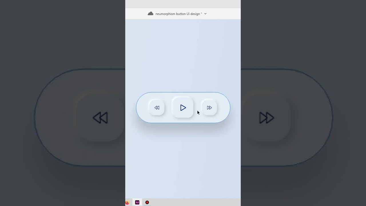 Neumorphism UI design | Button UI design #uiux