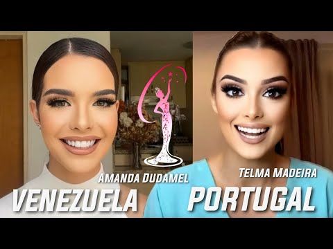 Miss Venezuela Amanda Dudamel & Telma Madeira Miss Portugal/ Miss Universe 2022